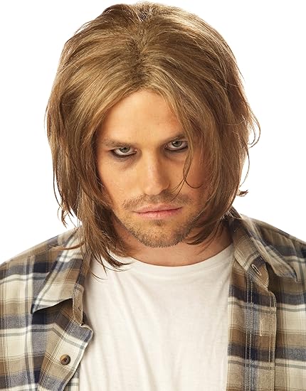 California Costumes Men S Grunge Wig Dirty Blonde One Size