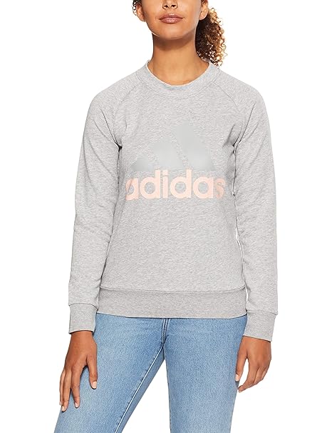 adidas Damen Essentials Linear Langarm Sweatshirt