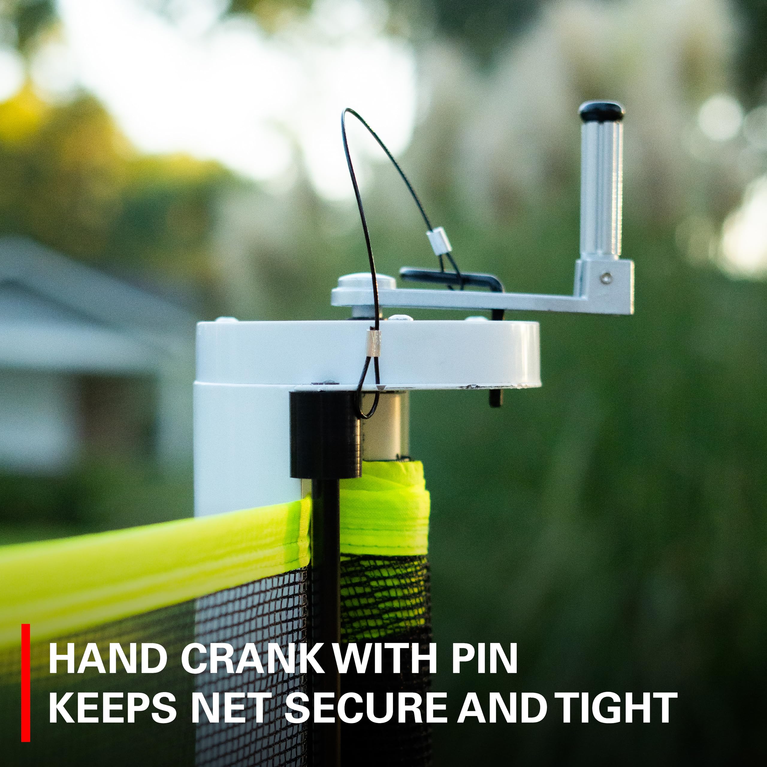 Rukket Driveway Guard Adjustable Barricade Net with Removeable Ground Stakes, Portable Barrier Netting for Sports, Keep Basketballs from Rolling Into The Street