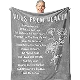 Zolumy Sympathy Gifts for Loss of Loved One, Grief Gifts for Funeral, Memorial Blanket, Bereavement Gift Idea, Hug from Heaven Blankets, Condolences Gift for Loss, Soft Comfort Blankets 60X50in