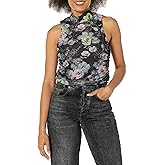 Cinq à Sept Women's Midnight Bloom Sleeveless Shirred Top