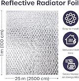 Volila Radiator Foil Insulation Roll 1m x 25m 3mm Heat Reflector view 2