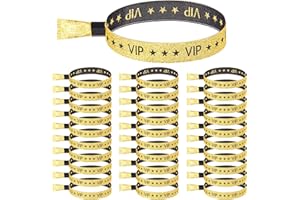 Tigeen 100 Pcs VIP Wristbands Cloth for Events Party VIP Bracelets for Wedding Concert Fair