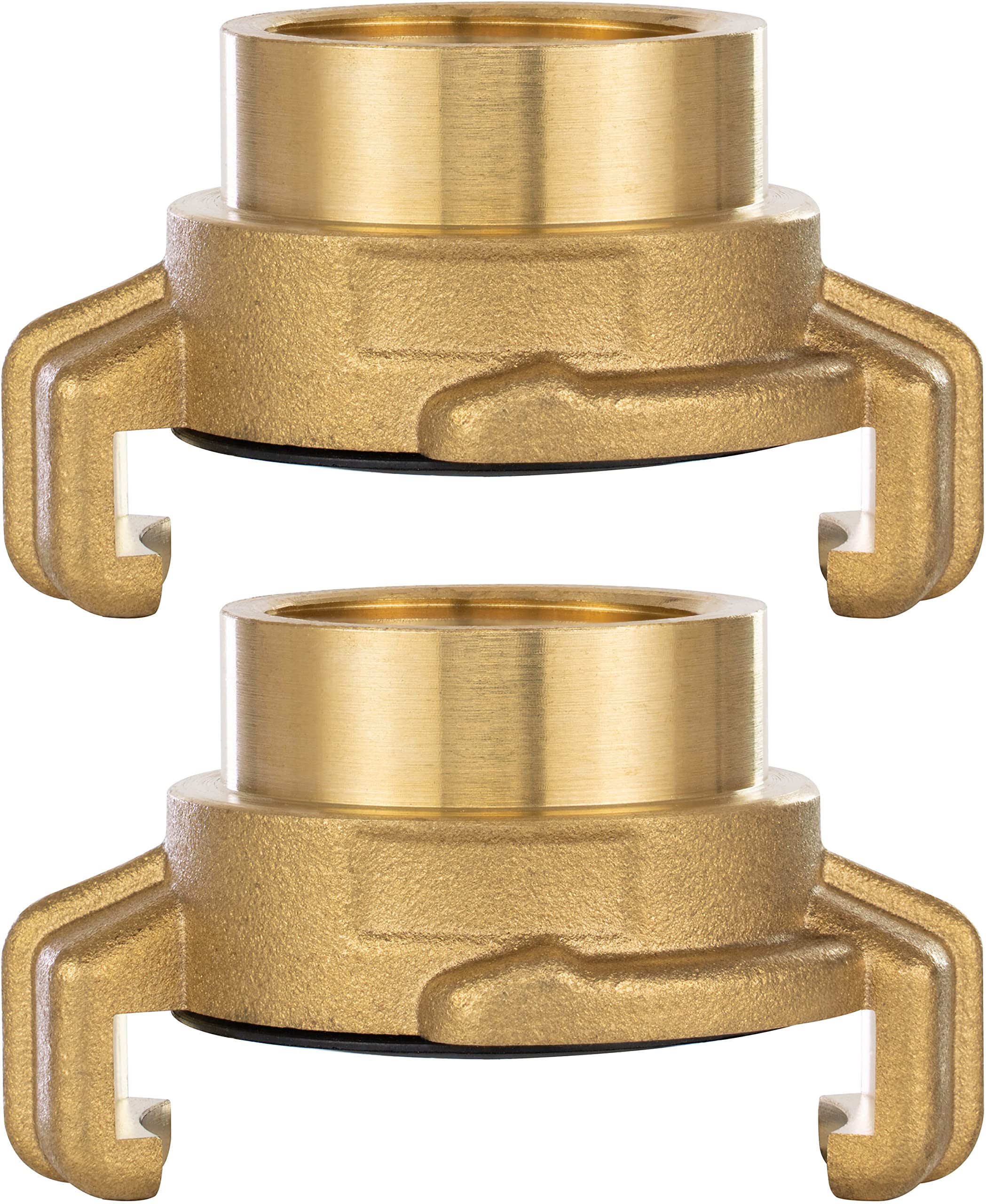 Poppstar Set of 2 Brass Quick Coupling 3/4 inch Internal Thread (Claw Connector on 3/4 inch Thread) — image 1