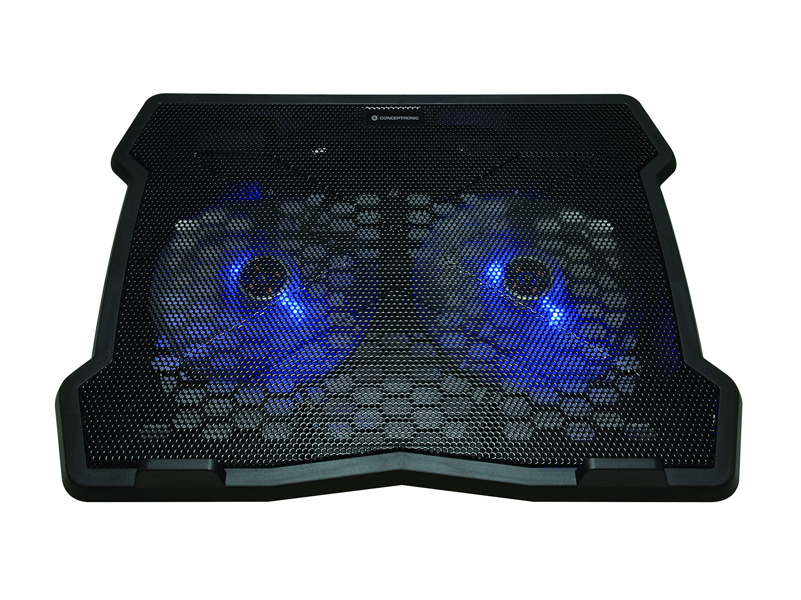 Conceptronic THANA06B 2-Fan Cooling Pad Notebook Cooling Pad 39.6 cm (15.6 Inches) Black
