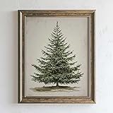 Vintage Christmas Tree, Pine Tree Vintage