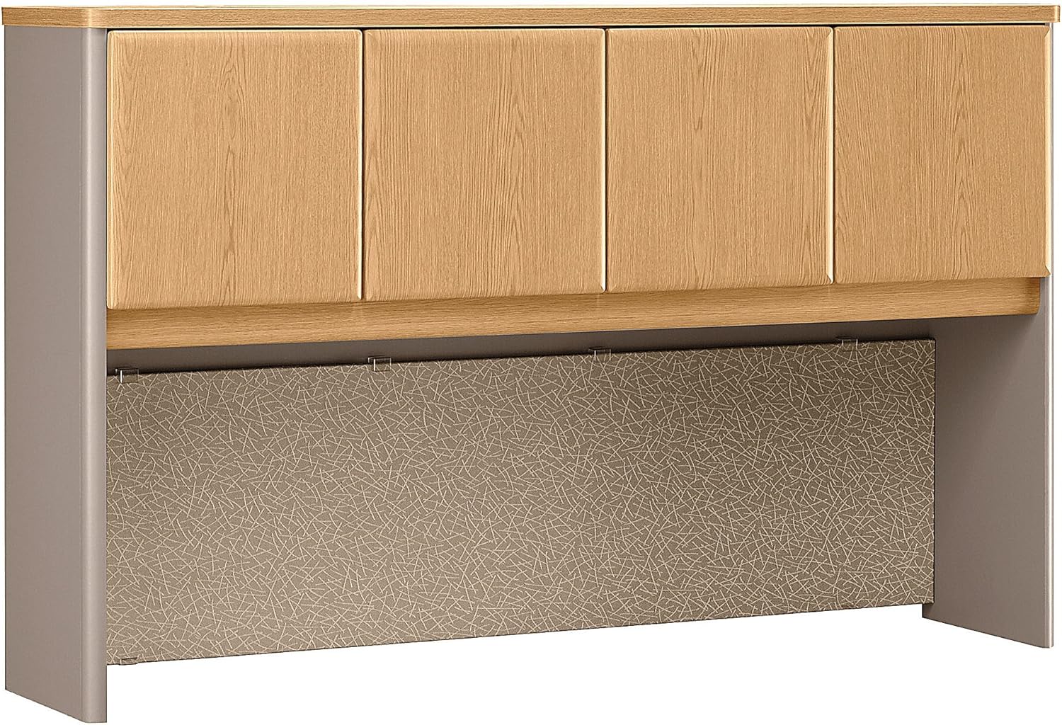 Bush Business Furniture Series A Collection 60W Hutch in Light Oak/Sage