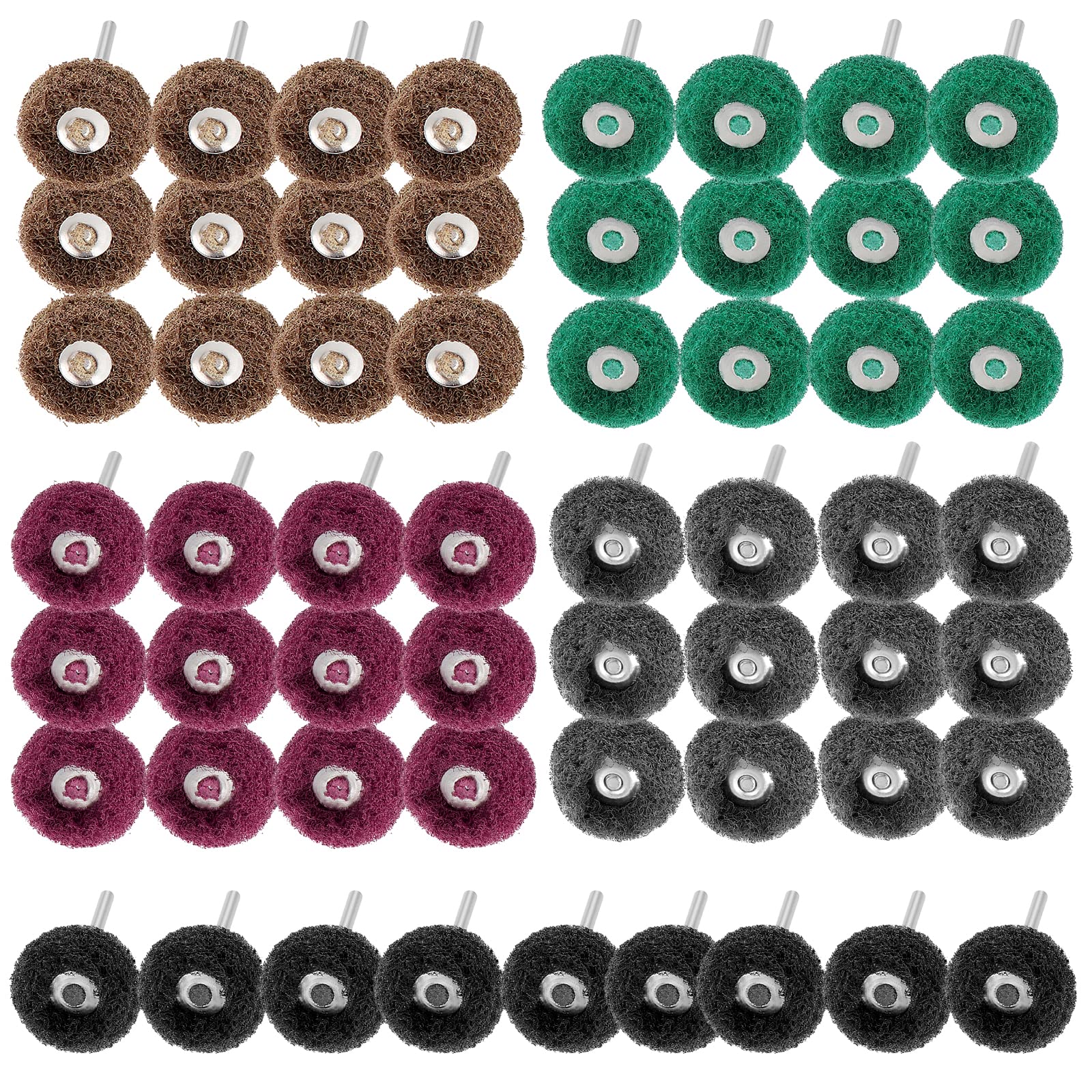 HSEAMALL 100PCS Buffing Wheel, Abrasive Buffs Polishing Wheel for Rotary Tools Accessories