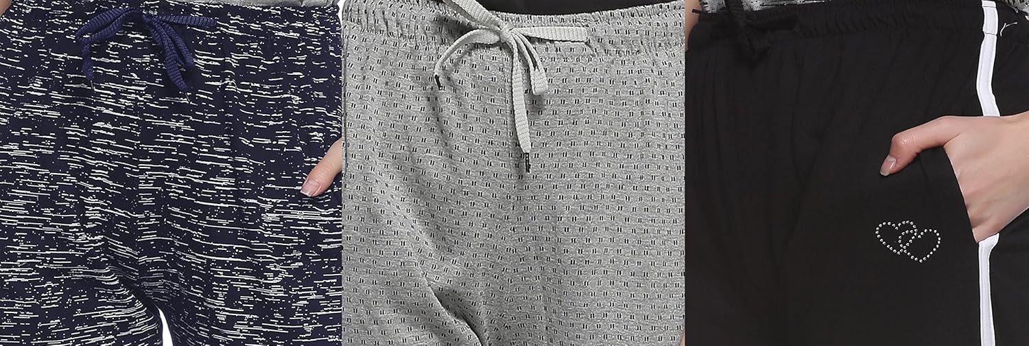 shaun women's cotton capri (pack of 3)