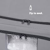 LIVIVO Set of 3 Storage Bags Boxes Organiser with Double Openings 56L Clear view 5