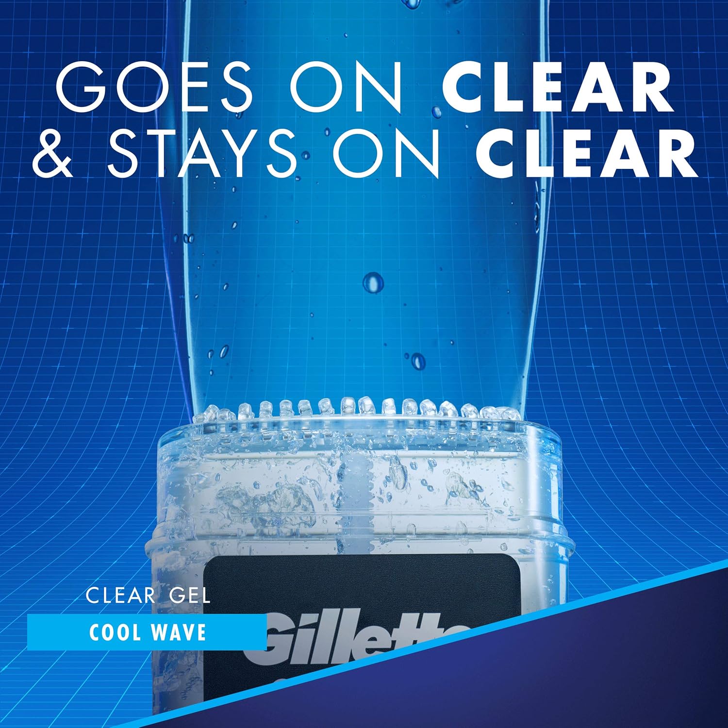 Gillette Cool Wave Clear Gel Men’s Antiperspirant and Deodorant 3.8 oz each 2-Pack Packaging may Vary : Antiperspirant Deodorants : Beauty