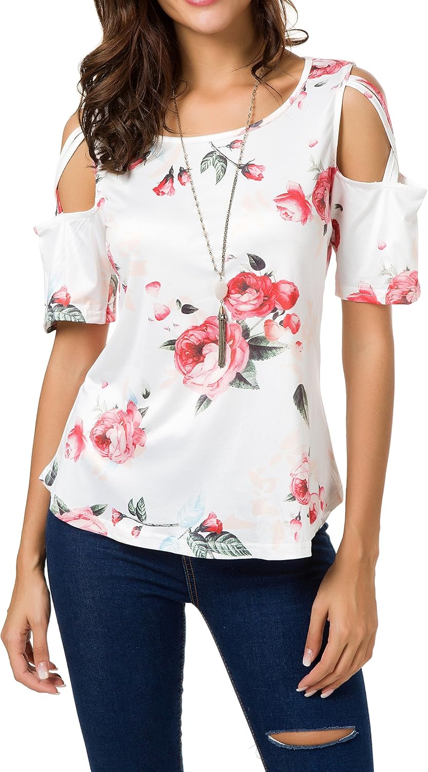 cold shoulder plus size tops