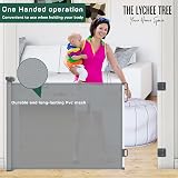 THE LYCHEE TREE Retractable Baby Gate 55 in Wide 33.86 in Tall Grey view 7