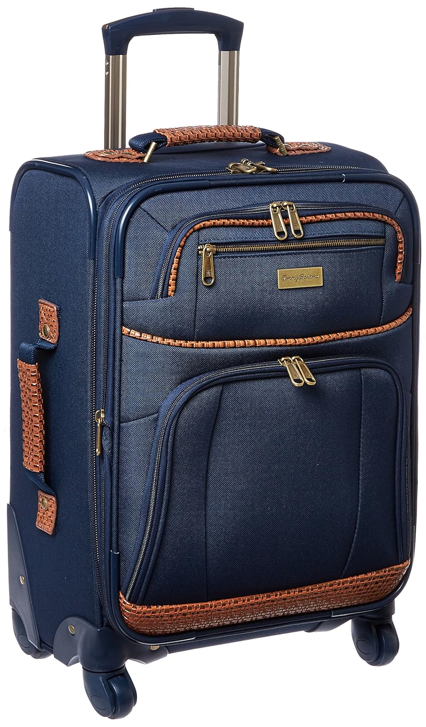 Tommy Bahama Mojito 20Inch Expandable Spinner Suitcase, Navy, One Size