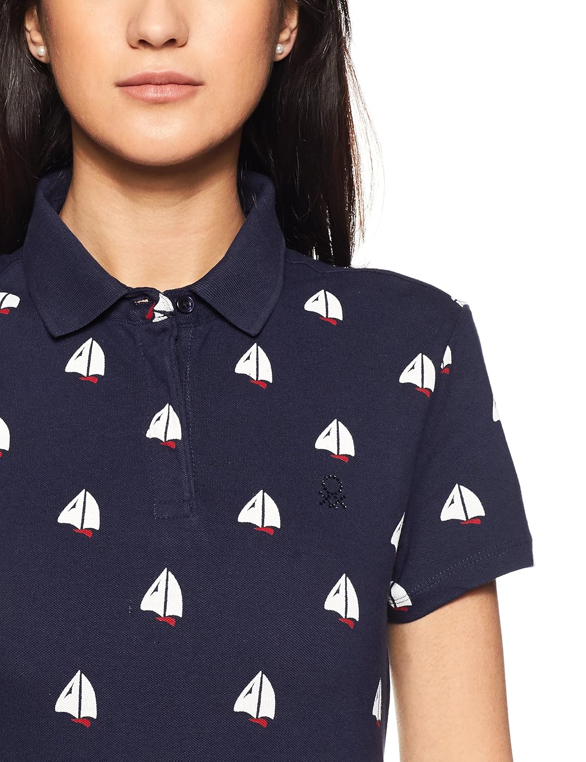 united colors of benetton women's regular fit polo