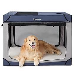 Lesure Soft Collapsible Dog Crate - 42 Inch