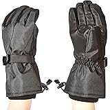 Amazon Basics Waterproof Snow Gloves, Black, L