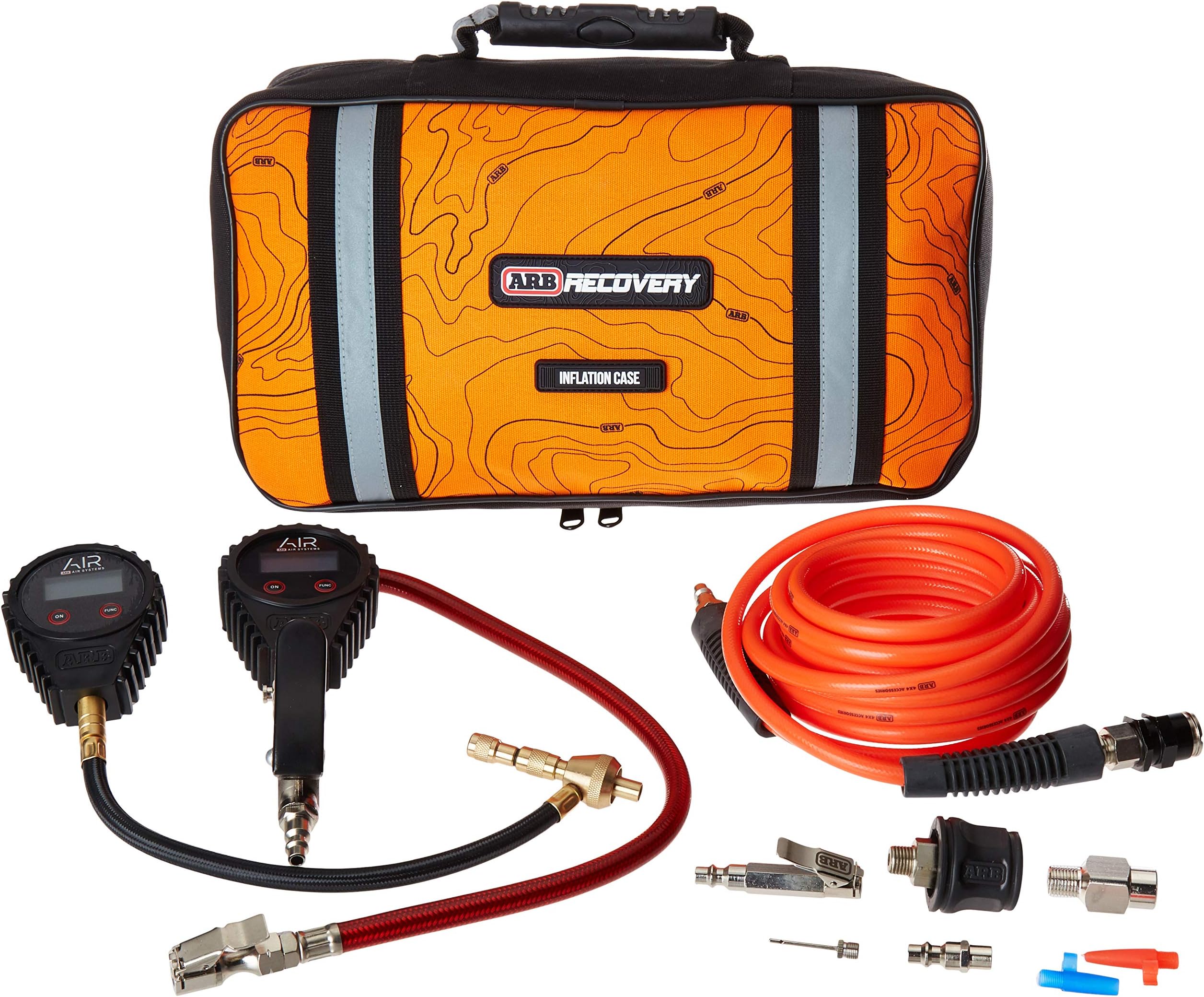 ARB Inflation2 Tire Air Inflation Carry Case with Portable Tire Inflation Kit, Digital Deflator Gauge, Digital Inflator Gauge- All Bundled Up in a New Air System Box