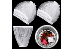 Suclain 500 Pcs Disposable Mesh Sink Strainer Bags, Elastic Kitchen Sink Strainer Filter Mesh Trash Bag Anti Clogging, Fits Most Sizes of Sink Strainer(3.9 x 4.3 Inch)