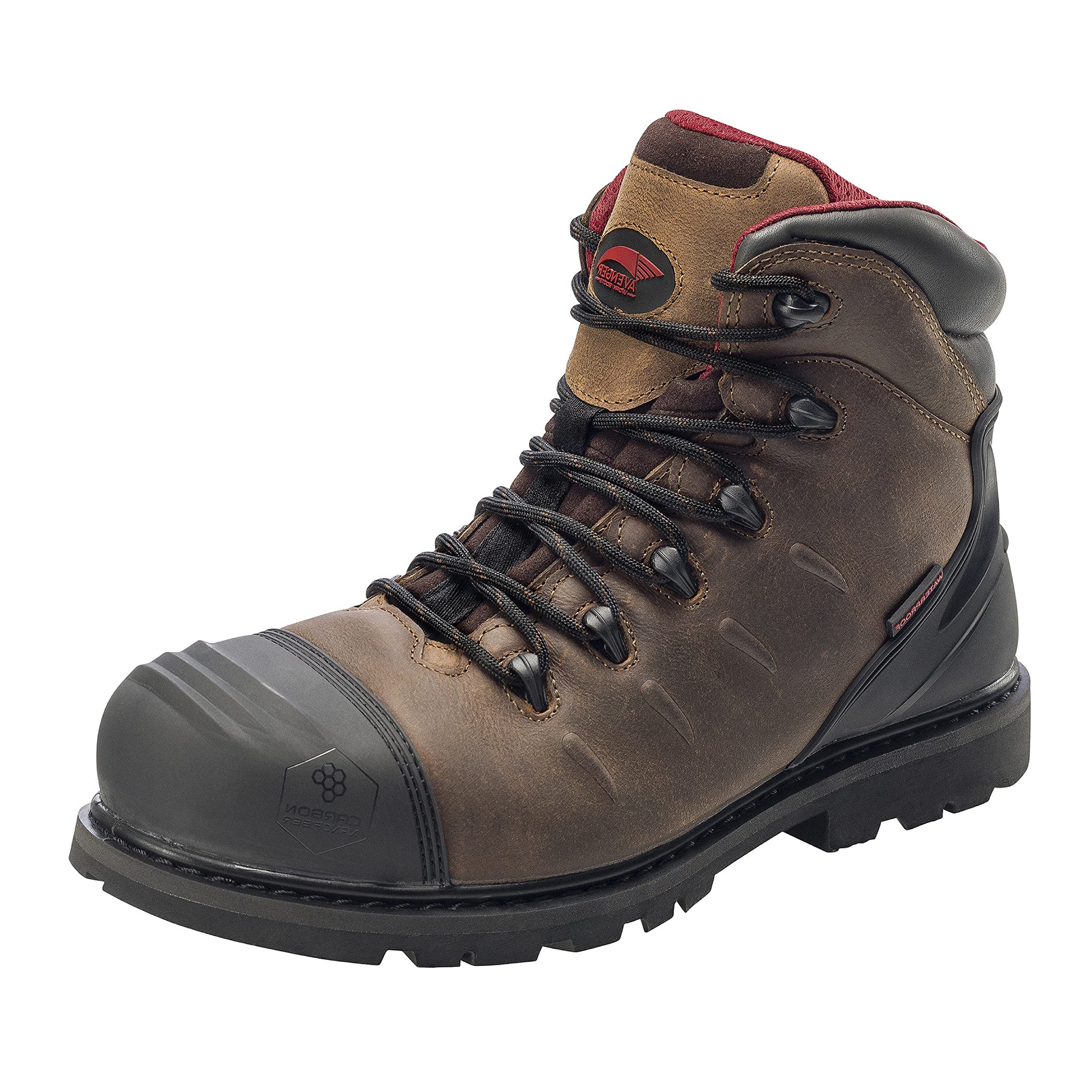 Photo 1 of **used**FSI Avenger 6" Leather Carbon Nanofiber Comp Toe Waterproof Puncture Resistant EH Slip Resistant Boot, Brown, Size 13 Width 6E