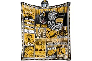 KETBLNB City Gifts for Men Women, Team Color Football Fans Flannel Blanket, City Gifts Ideas for Men Women Boys Kids Throw Blanket 80"x60"