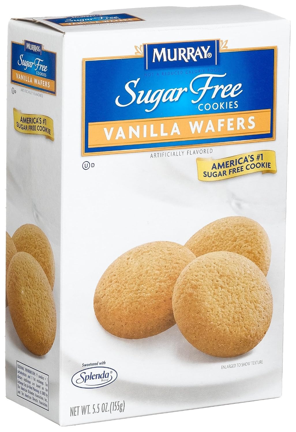 Murray Sugar Free Cookies Vanilla Wafers 5 5 Ounce Boxes Pack Of 12 Amazon Com Grocery Gourmet Food