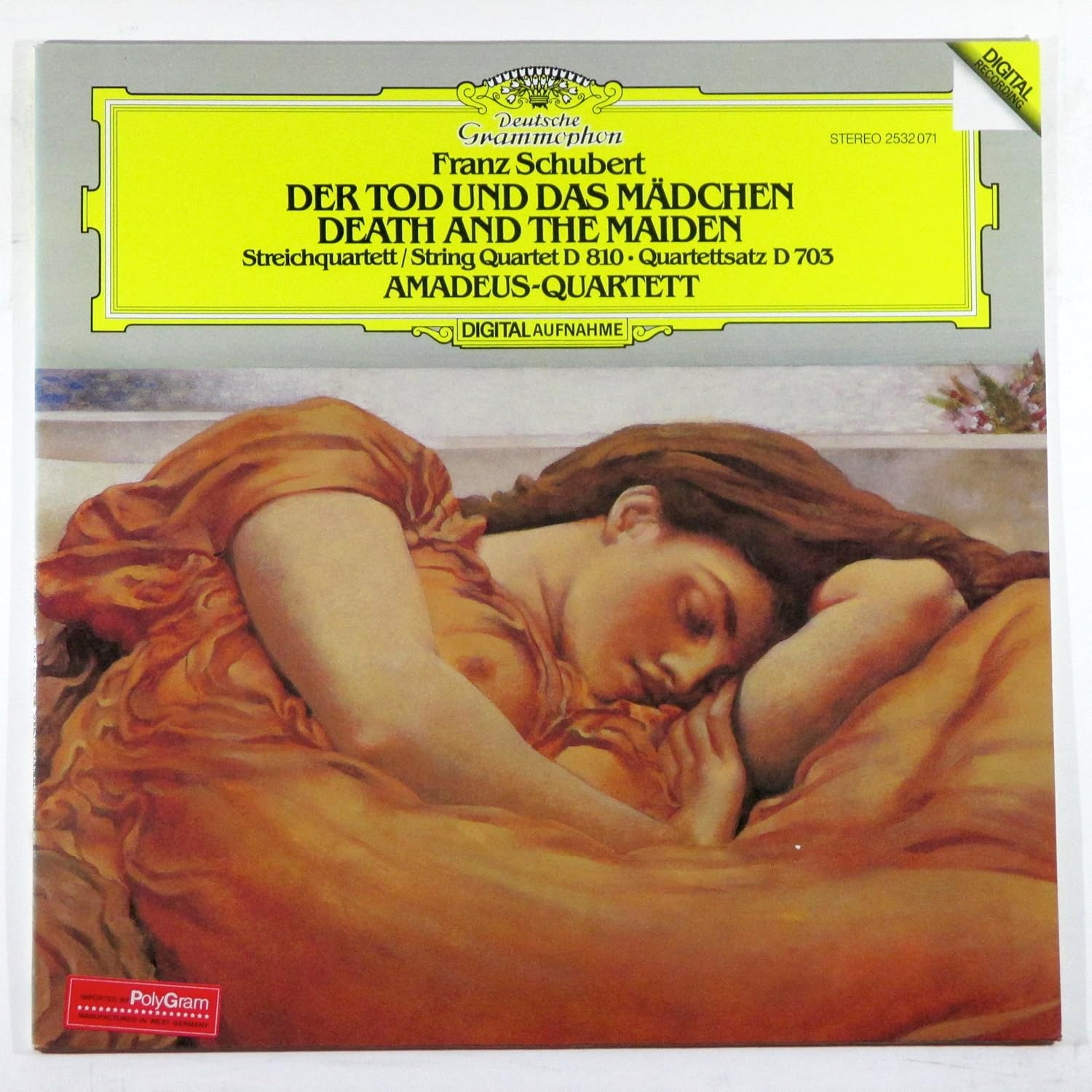 Franz Schubert Amadeus Quartett Franz Schubert Der Tod Und Das Madchen Death And The Maiden String Quartet Amadeus Quartett Amazon Com Music