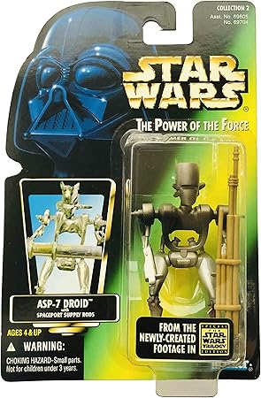 Amazon スターウォーズ ベーシックフィギュア Asp 7 ドロイド ｓｔａｒｗａｒｓ ｔhe Power Of The Force フィギュア ドール 通販