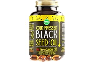 Maju Superfoods Black Seed Oil Capsules, Strong Cold Pressed, 2% Thymoquinone, 100% Turkish Black Cumin Nigella Sativa Seed Oil, Organic BSO, Liquid Blackseed Oil, 120 Count, 500mg per Capsule