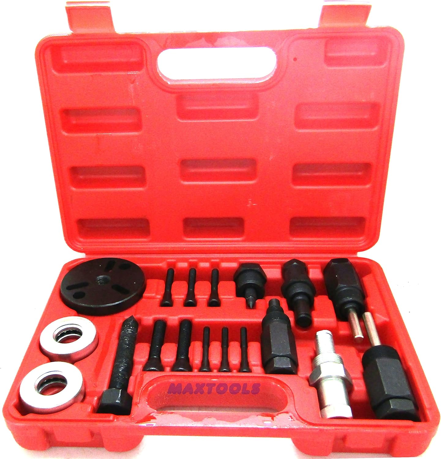 18PC A/C COMPRESSOR CLUTCH HUB PULLER PLATES TOOLS Automotive