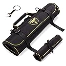 Teutonic Tools Tool Roll Up Bag Combo (2 Pack) - 25 Pockets Pouch Waterproof Wrenches Kit - Perfect Set for Mechanics, Electricians, Handymans - Small Rolling Organizer, Wrench Keychain and eBook