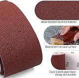 WORKPRO Sandpaper Roll Set 93mm x 5m 4 Grits 60/120/180/240 Aluminum Oxide view 3
