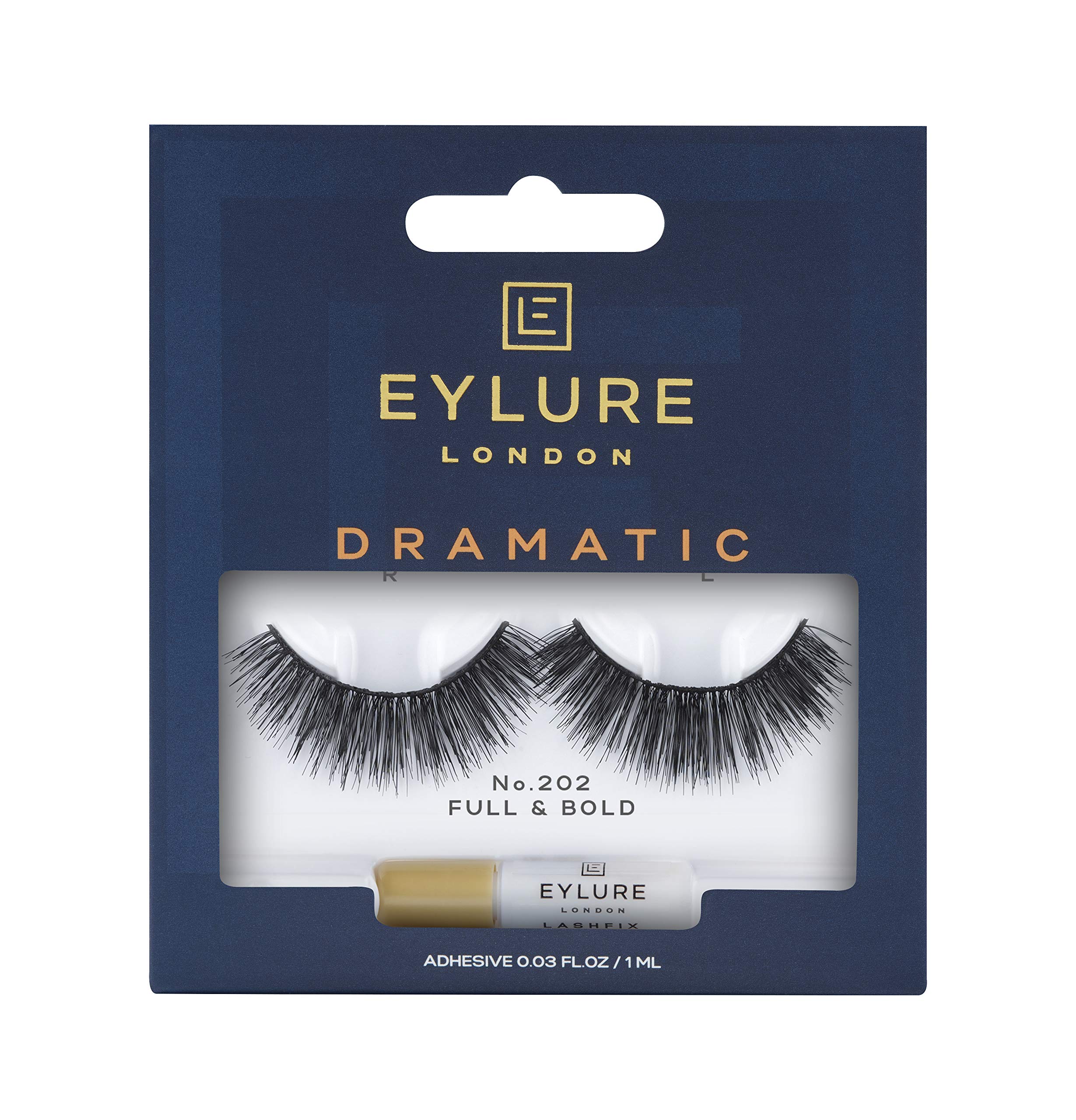 Eylure Strip Lashes No. 202 (Dramatic), Black