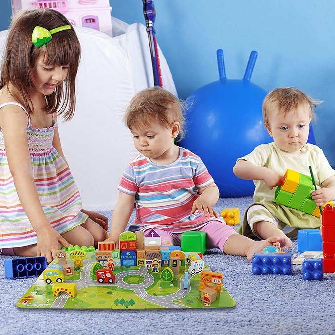 little town wooden garage