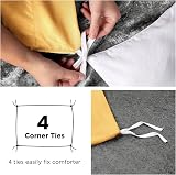 MOONLIGHT20015 King Duvet Cover Set Ochre Solid Microfiber 2 Pillowcases view 5