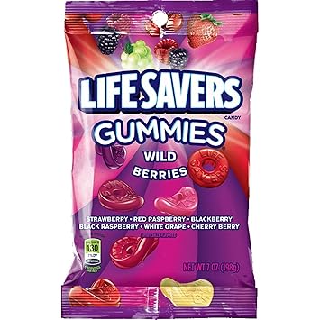 Amazon Com Life Savers Wild Berries Gummies Candy 7 Ounce Bag Prime Pantry