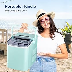 HealSmart Countertop Ice Maker Machine, Fast Making