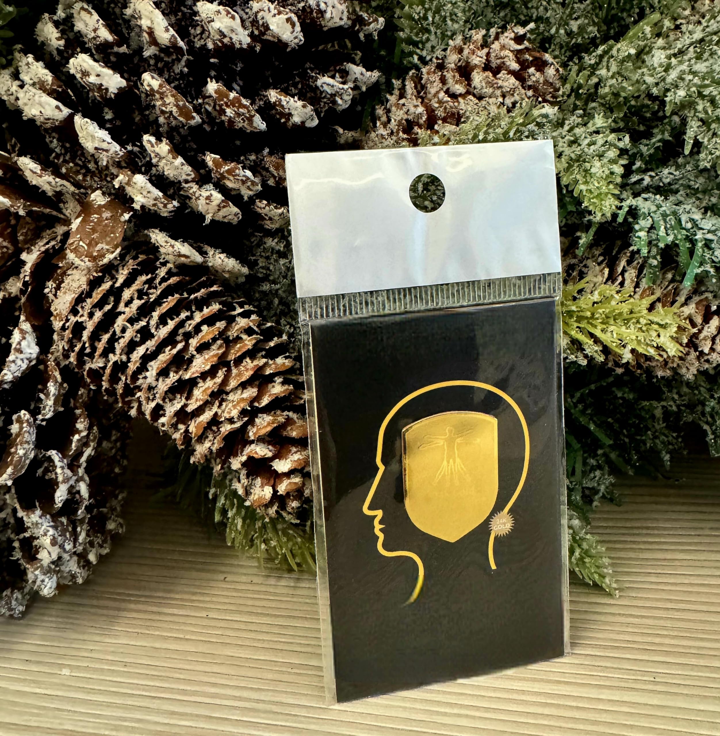 24K Gold Protection Stickers (6-Pack) – Blocking Shield Neutralizers for Phones, Tablets & Electronics – Stylish Wellness Tags for Device Support