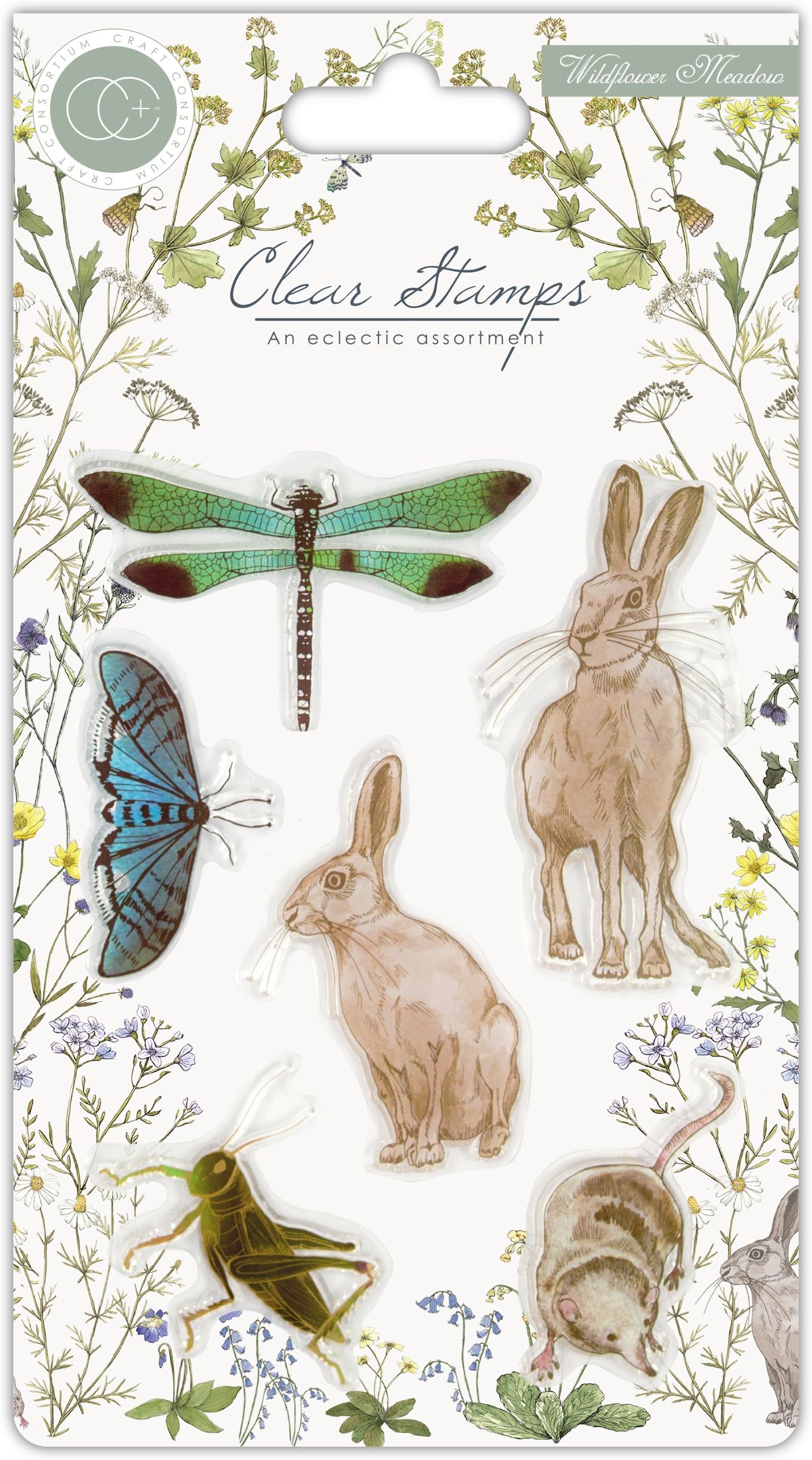 Craft Consortium Wildflower Meadow - Clear Stamp Set