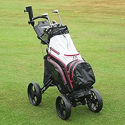 FLAGTAG Golf Push Cart 4-Wheels,Folding Golf