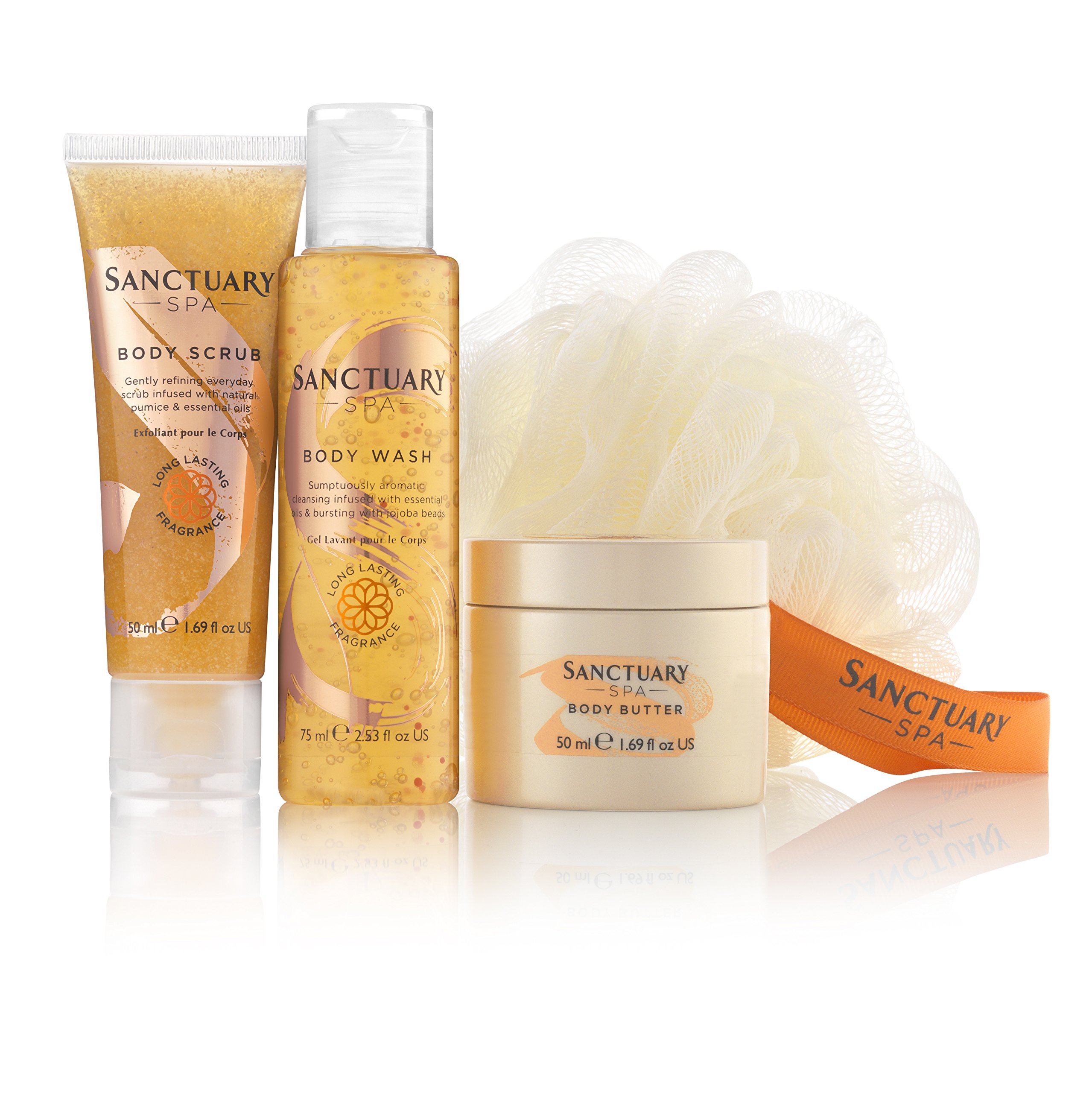 Sanctuary Spa Gift Set, Let Go and Unwind Gift Box with Shower Gel