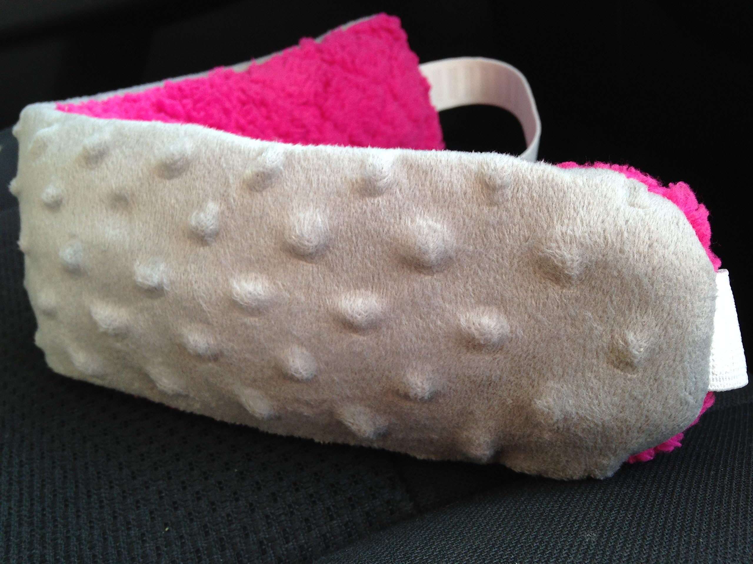 Nonods Child Car Seat Pillow Support Head Band (Grey/Pink)