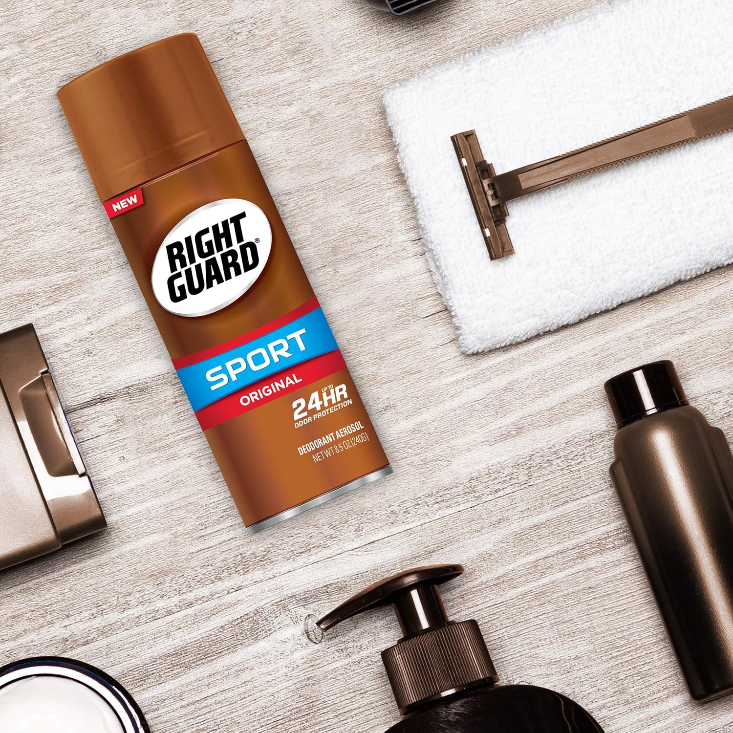 Right Guard Sport Original Deodorant Aerosol Spray, 2 Count : Beauty
