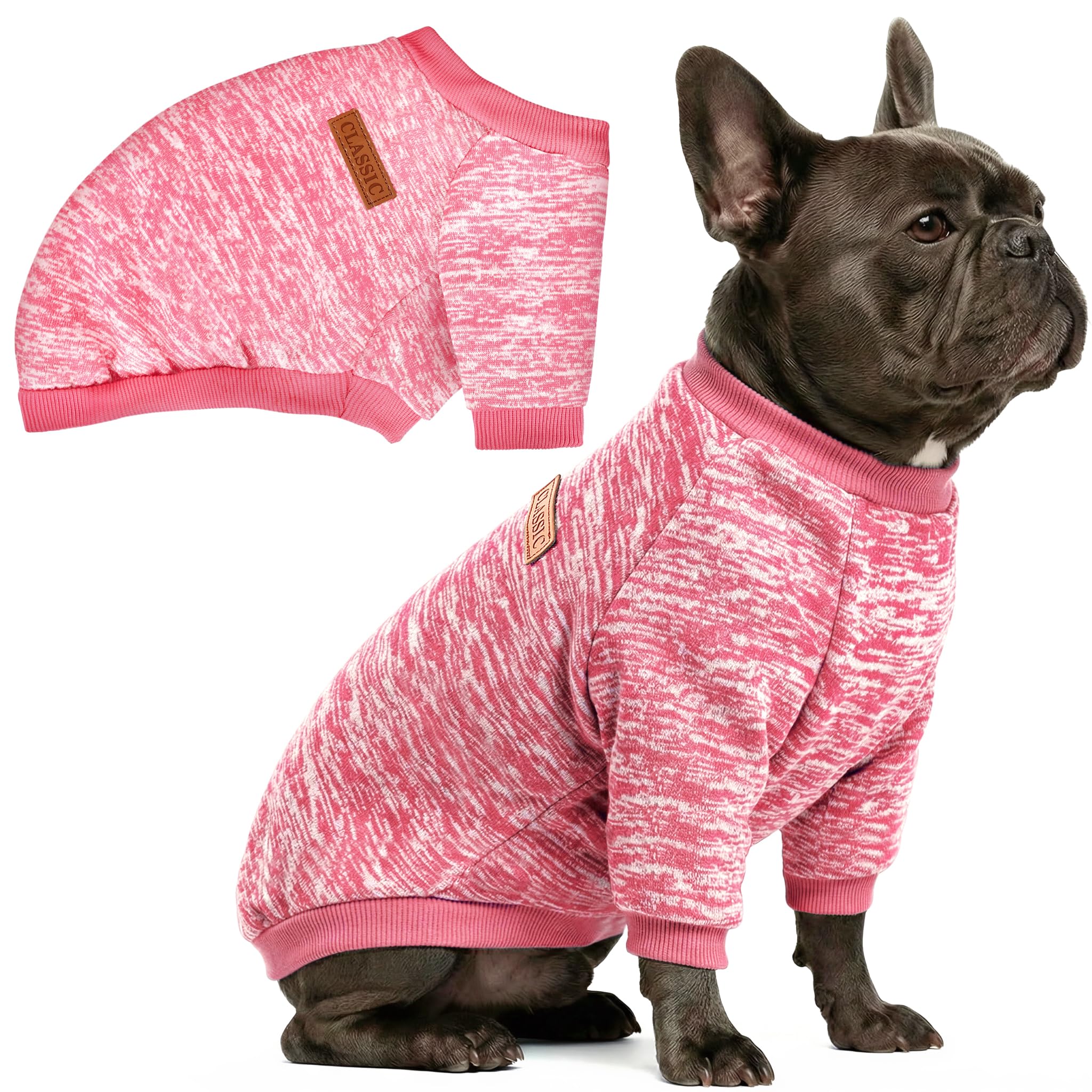 Photo 1 of 1 Pc Dog Sweaters for Small Dogs Girl Boy Winter Fleece Clothes Warm Soft Dog Sweatshirt Outfit for Dogs Cats Pet Apparel
