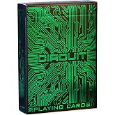 Circuit Playing Cards, Creative Deck of Cards with Free Card Game eBook, Premium Card Deck, Cool Poker Cards, Unique Bright Colors for Kids &amp; Adults, Computer Themed, Black Playing Cards