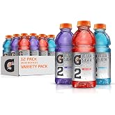 Gatorade G2 Thirst Quencher Sports Drink, Variety Pack, 20oz Bottles, 12 Pack, Electrolytes for Rehydration