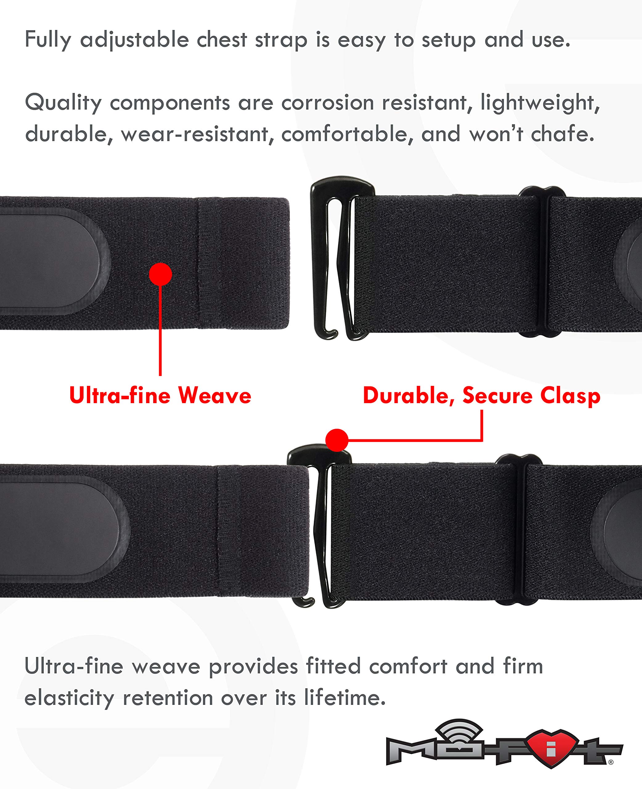 Heart Rate Monitor Chest Strap for Android ANT+ and Most Bluetooth 4.0
