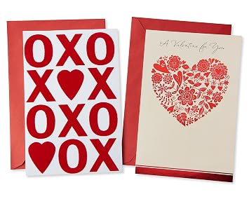 Download American Greetings Red Valentine S Day Card Bundle 2 Count 6012710 Amazon In Office Products