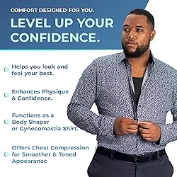 QORE LOGIQ Gynecomastia Compression Shirts for Men