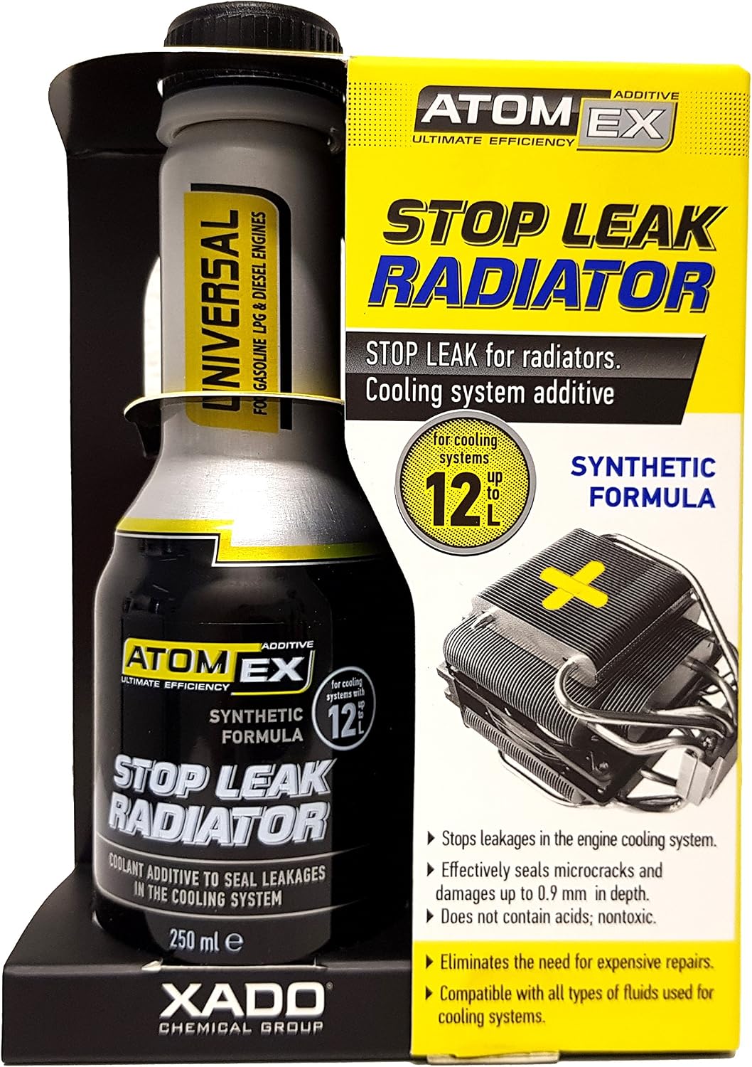 XADO AtomEx Engine Radiator Cooling System Head Gasket Seal STOP LEAK Treatment